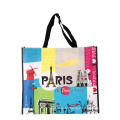 Vinyl non woven bag lady tote bag non woven printed lady shopping bag